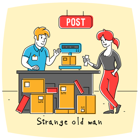 Strange old man