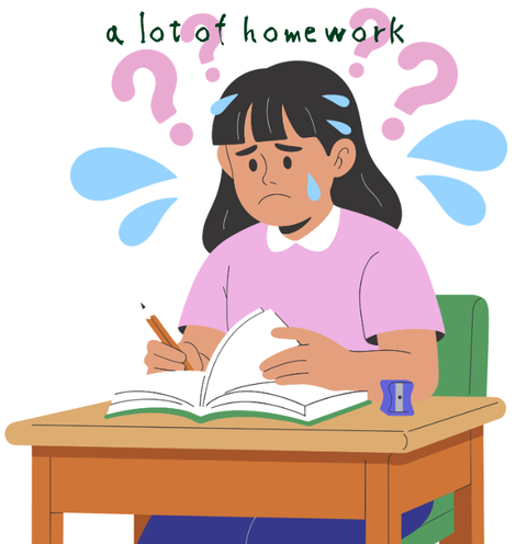 a lot of homework