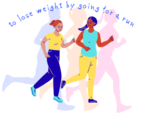 to lose weight by going for a run