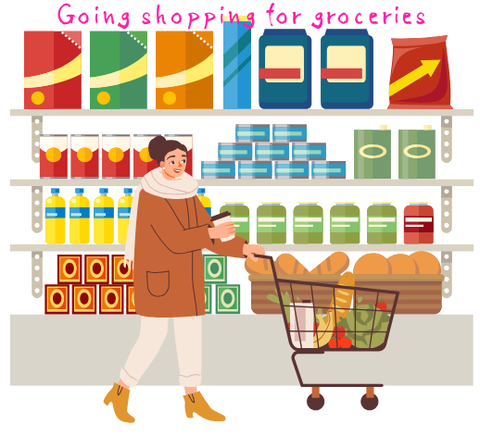 Going shopping for groceries