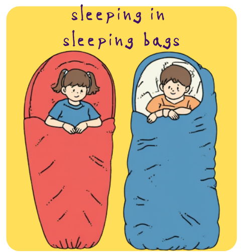 sleeping in sleeping bags