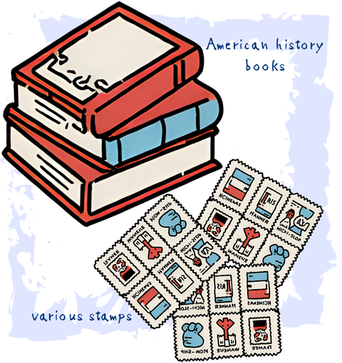 various stamps