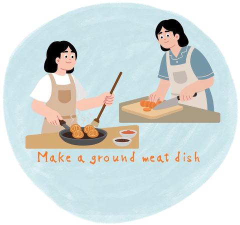 Make a ground meat dish