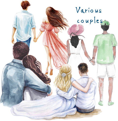 Various couples
