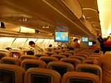 エミレーツ航空の機内