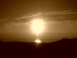 知床五湖から眺める夕焼け
