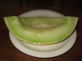 朝食のメロン