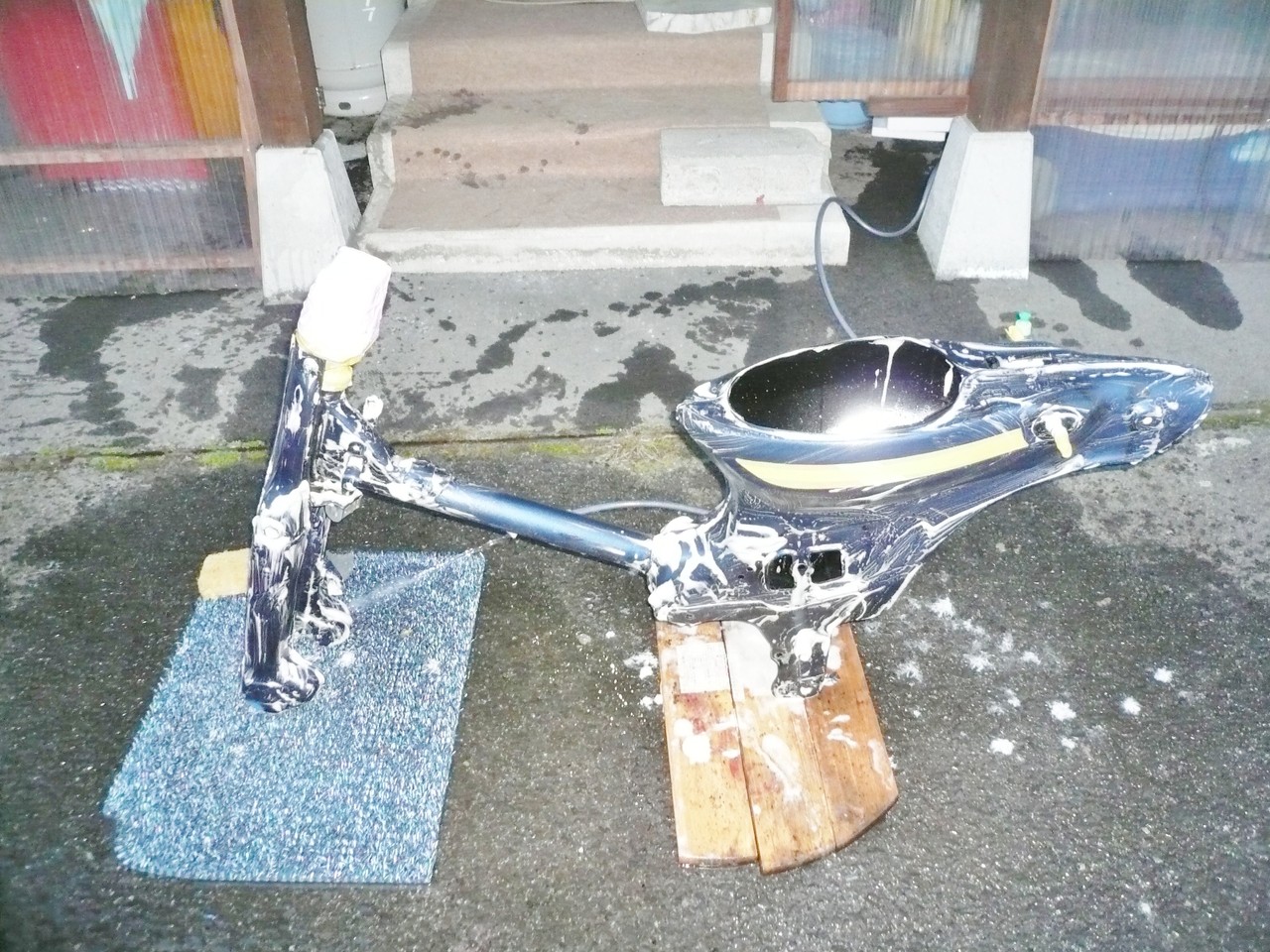 4号機フレーム塗装 Power Of Cub スーパーカブblog 4号機フレーム塗装 Power Of Cub スーパーカブblog
