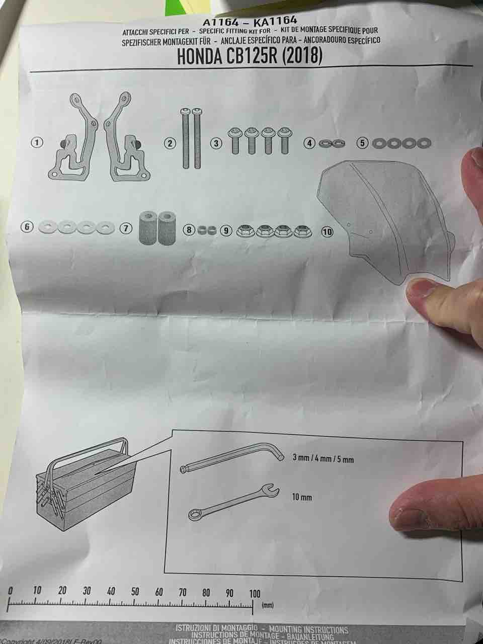 Cb250r メーターバイザー取り付け もっちライダーのバイク日記 Come Back To Road