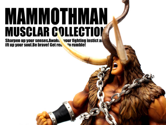 もはやフィギュアではない。1万年以上前の本物のマンモスの牙を