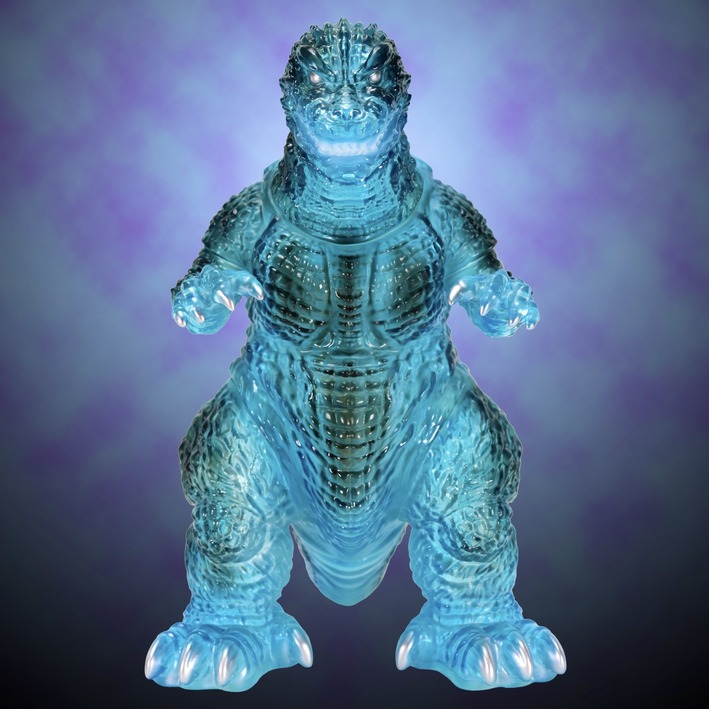 BIGレトロ-ゴジラ(2001)ヒートクリアブルーVer05