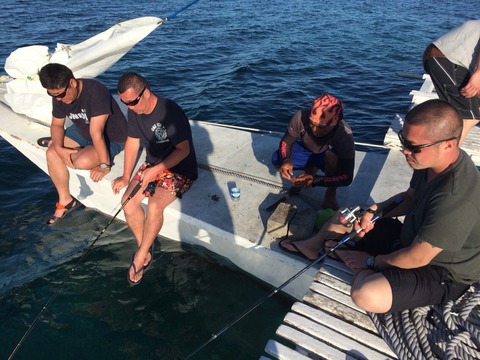 セブのバンカーボートで釣り
