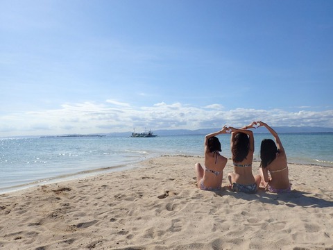 セブのアイランドホッピングにて