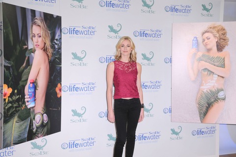 Yvonne Strahovski - Sobe Lifewater campaign in NY (2)