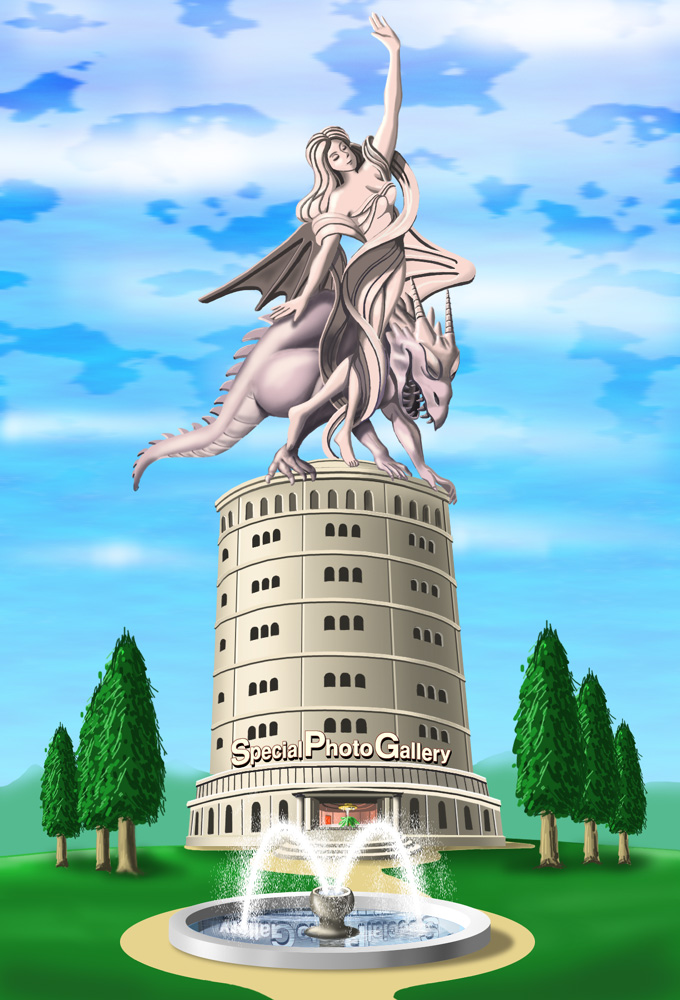 未来デパートと街「オリジナルイラスト絵画原画」 未来デパートと街「オリジナルイラスト絵画原画」 2025映画商品