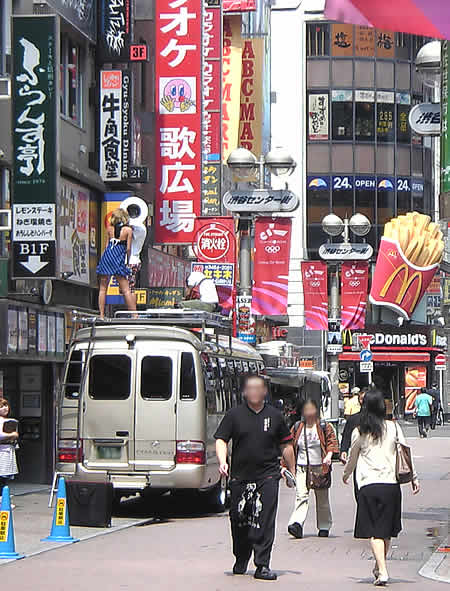 センター街で車上撮影 渋谷センター街 気まま日記