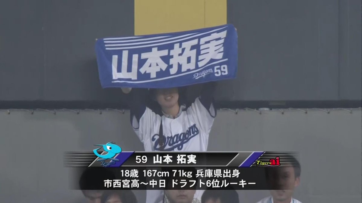 中日ドラ6ルーキー山本拓実 地元甲子園で1回1奪三振無失点デビュー ドラ速 Dragons速報 中日ドラ6ルーキー山本拓実 地元甲子園で1回1奪三振無失点デビュー ドラ速 Dragons速報