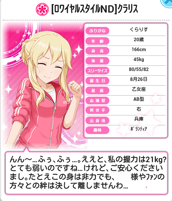 デレマス クラリスさんの非力という個性はもっとプッシュすべきだと思う アルジャン速報