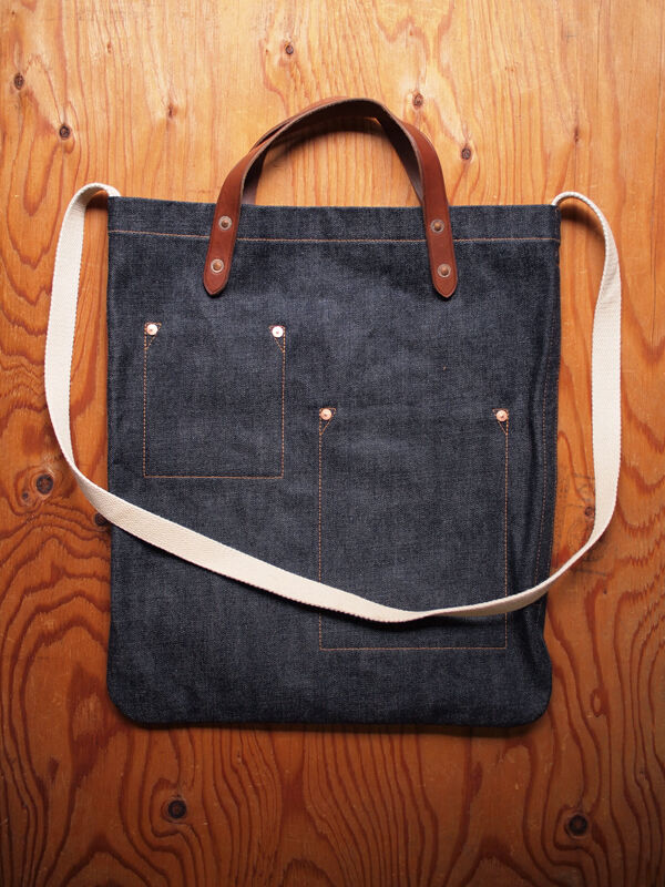 【美品】RRL インディゴデニム トートバッグ 中古・古着通販】RRL (ダブルアールエル) デニムトートバッグ
