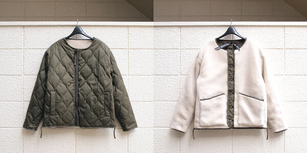 TAION / タイオン】Military Reversible Crewneck Down Jacket. ダウン 
