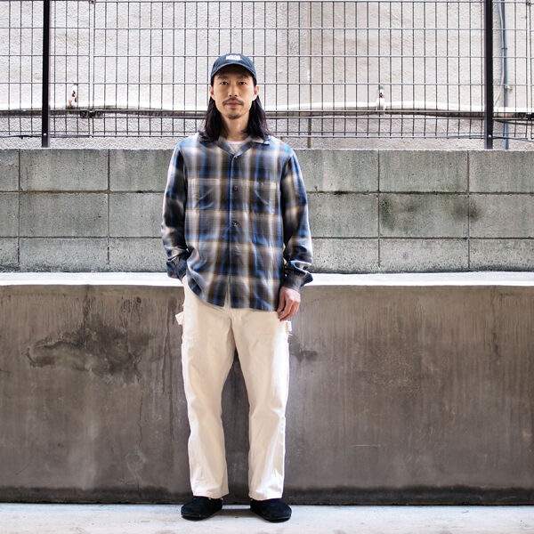 FIVE BROTHER / ファイブブラザー】Open Collar L/S Shirt. 1960年代風