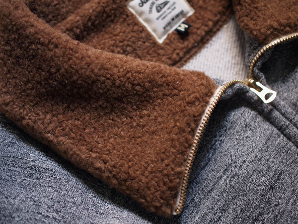 スウェットなのにアウター？！【Jackman】JM8157 GG Sweat Boa Collar
