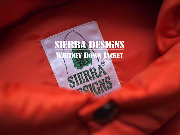 SIERRA DESIGNS / シエラデザインズ】821001 Whitney Down Jacket. 8年