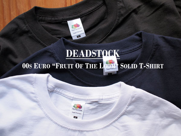 DEADSTOCK / デッドストック】00s Euro Fruit Of The Loom Solid T