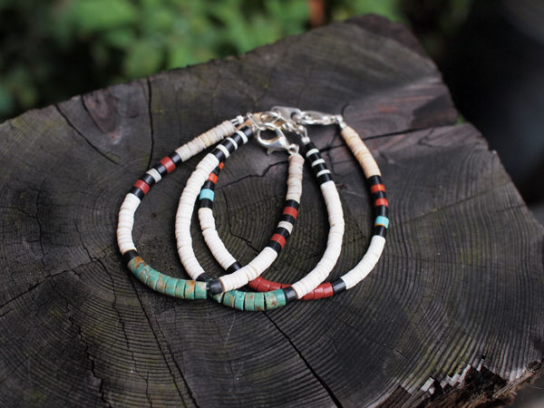 Indian Jewelry】ハンドメイドの温もりを感じるヒシブレスレット