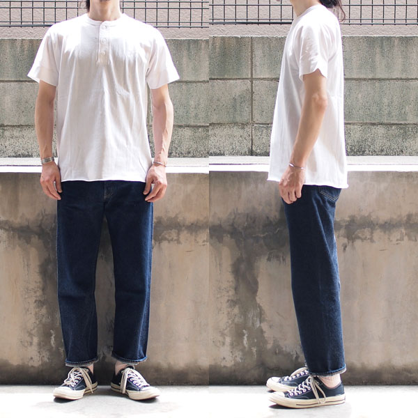 Healthknit / ヘルスニット】#P-906S 1Pack Henley S/S T-Shirt. 永遠