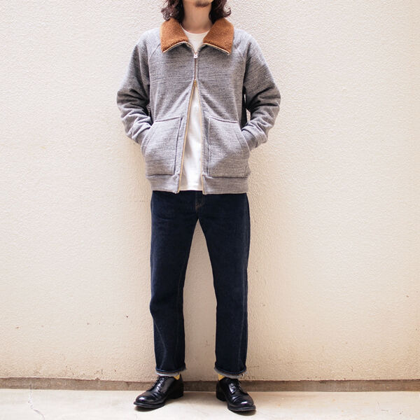 スウェットなのにアウター？！【Jackman】JM8157 GG Sweat Boa Collar