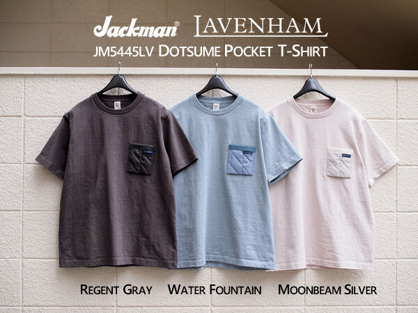 Jackman × LAVENHAM】JM5445LV Dotsume Pocket T-Shirt. 毎年