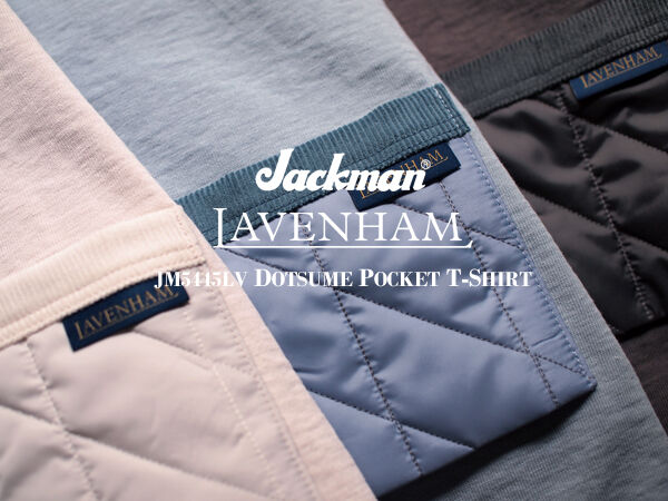 Jackman × LAVENHAM】JM5445LV Dotsume Pocket T-Shirt. 毎年高い人気