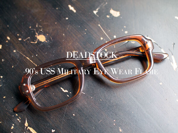 DEADSTOCK】90's USS Military Eye Wear Flame. 米軍正式採用の
