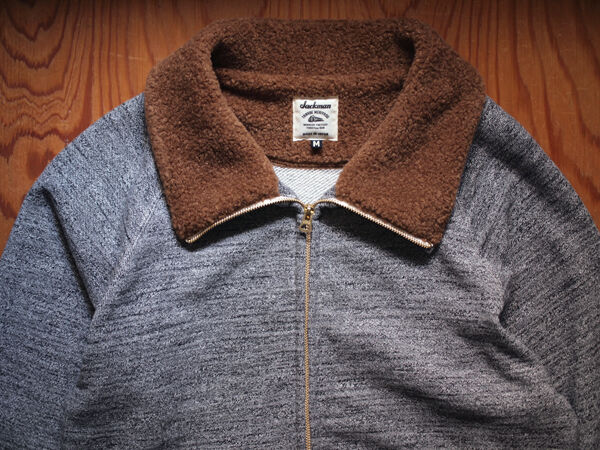 スウェットなのにアウター？！【Jackman】JM8157 GG Sweat Boa Collar