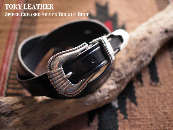 美品 TORY LEATHER created belt 2914 ウエスタン トリーレザー 2914 CREASED BELT クリースドベルト ウエスタン