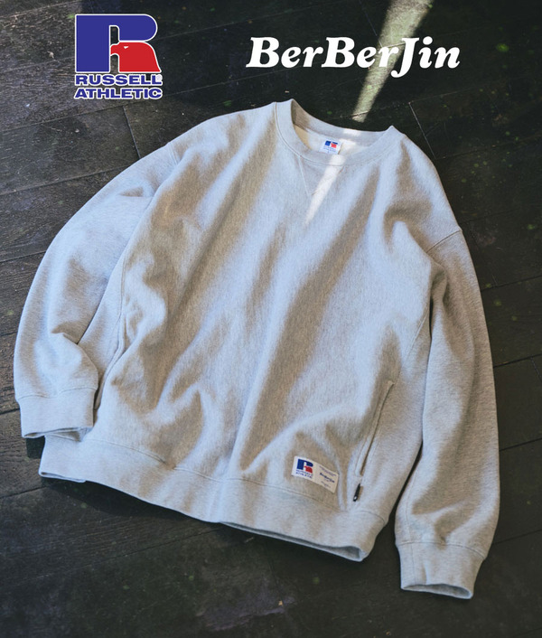 RUSSELL ATHLETIC × BerBerJin】Soft Loop Back Sweat Crew Neck. 原宿