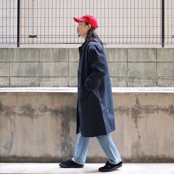 ［超美品］タイオン バルカラーロングコート インナーダウン付き2way ブラック TAION / タイオン】CR Bal Collar Coat + Down Jacket. インナーダウン