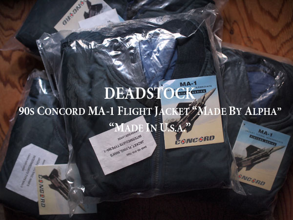 Deadstock / デッドストック】90s Concord MA-1 