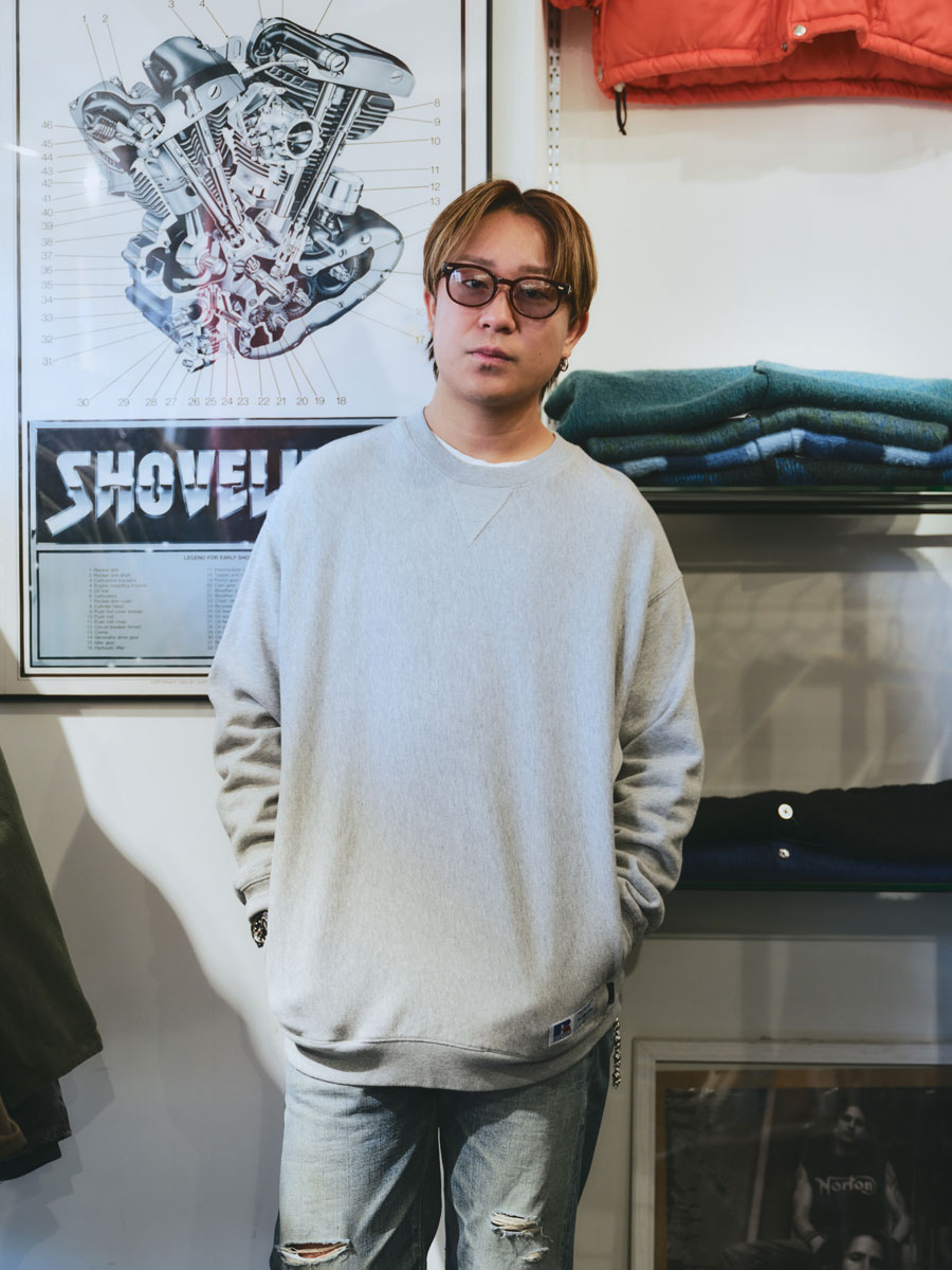 RUSSELL ATHLETIC × BerBerJin】Soft Loop Back Sweat Crew Neck. 原宿