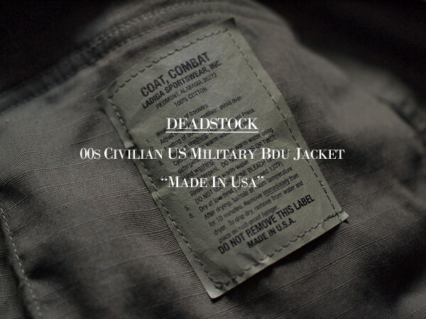 Deadstock / デッドストック】00s Civilian US Military BDU