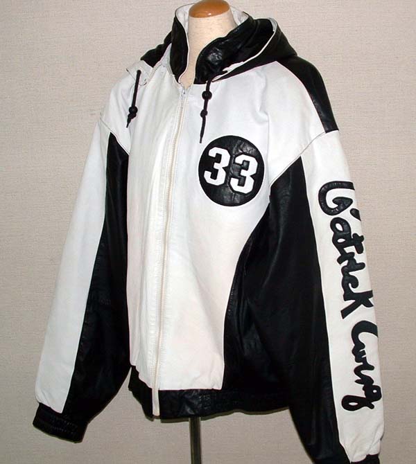 90s patrick ewing レザーブルゾン : Mc Enroe