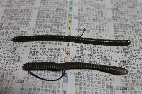 ダイソー新作ストレートワームインプレ 前作から大幅に向上 おかっぱりアングラーのバス釣りブログ