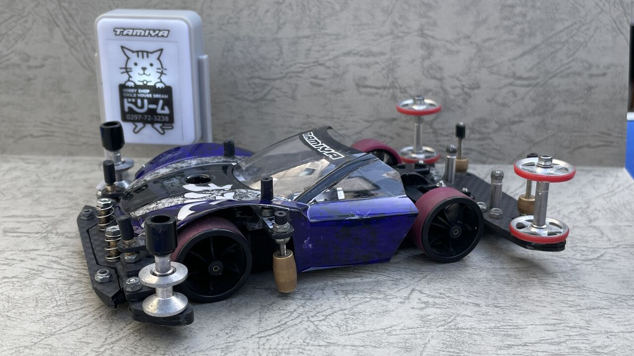 ミニ四駆　公式大会優勝決定戦配布電池5セット 全部みせます！チャンピオンズ優勝マシンを本人が解説【ミニ四駆