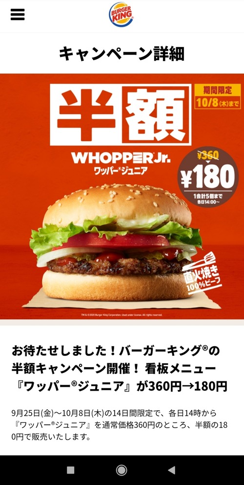 バーガーキングが半額キャンペーンやってるのに、なんJ民がまったく食いつかない理由