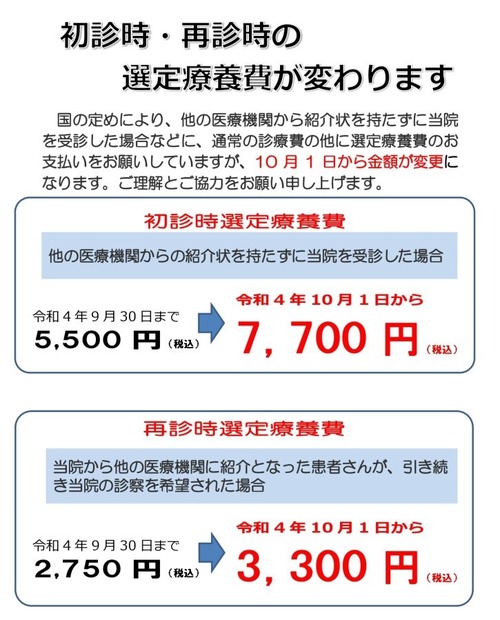 【悲報】でっかい病院「え？紹介状なしでいきなり来たの？はい7,700円頂きます」