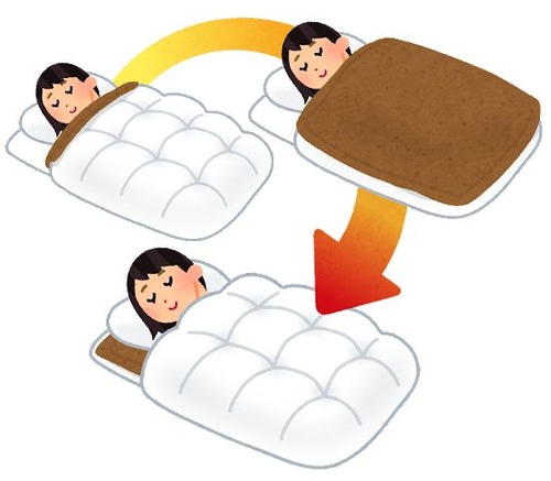 まさか毛布と羽毛布団で毛布を下にして寝てるやつはいないよな？