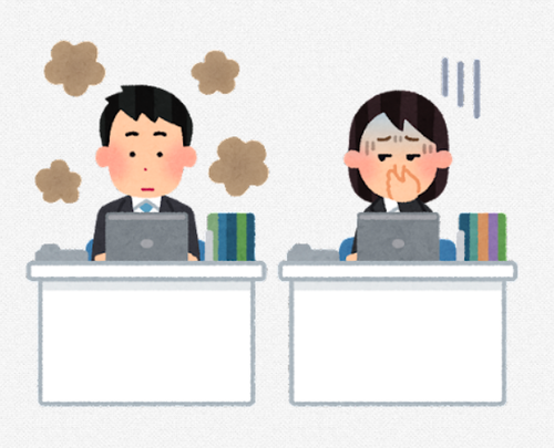 職場で、体から匂いがするって言われたんだけど…