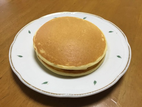 ワイが焼いたお手本のようなパンケーキ
