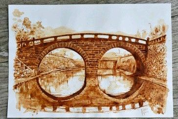 【画像あり】インスタントコーヒーとスプーンで描かれた絵がお前らの想像以上にスゴイ